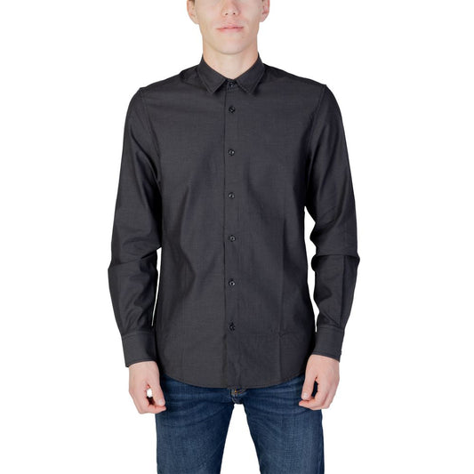 Antony Morato Gray Cotton Shirt AN-11851200136-IT48 | M