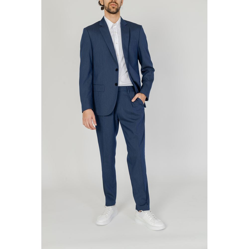 Antony Morato Blue Polyester Blazer
