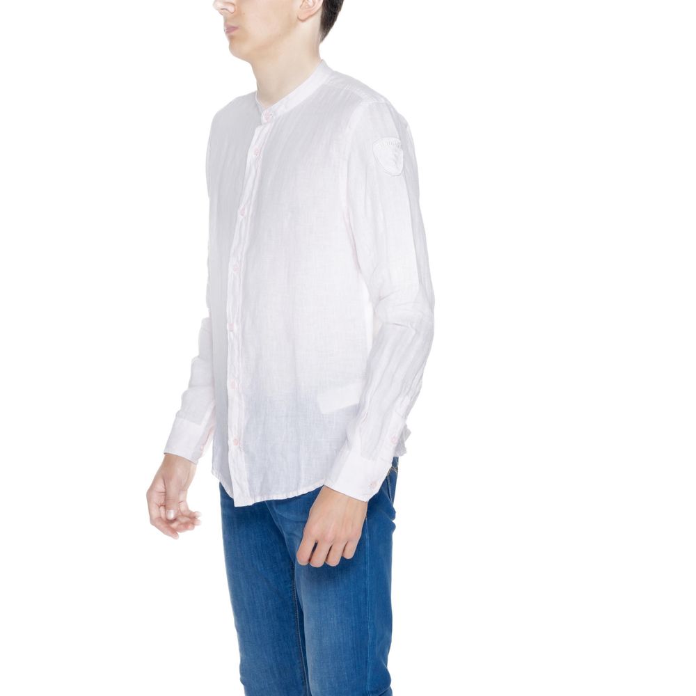 Blauer Multicolor Linen Dress Shirt 1728,71956299936,Blauer,Clothing,Dress Shirts - Shirts - Clothing,IT46 | M,IT48 | L,IT52 | XL,Men,Multicolor,New with tags,Shirts - Clothing