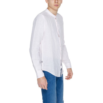 Blauer Multicolor Linen Dress Shirt 1728,71956299936,Blauer,Clothing,Dress Shirts - Shirts - Clothing,IT46 | M,IT48 | L,IT52 | XL,Men,Multicolor,New with tags,Shirts - Clothing