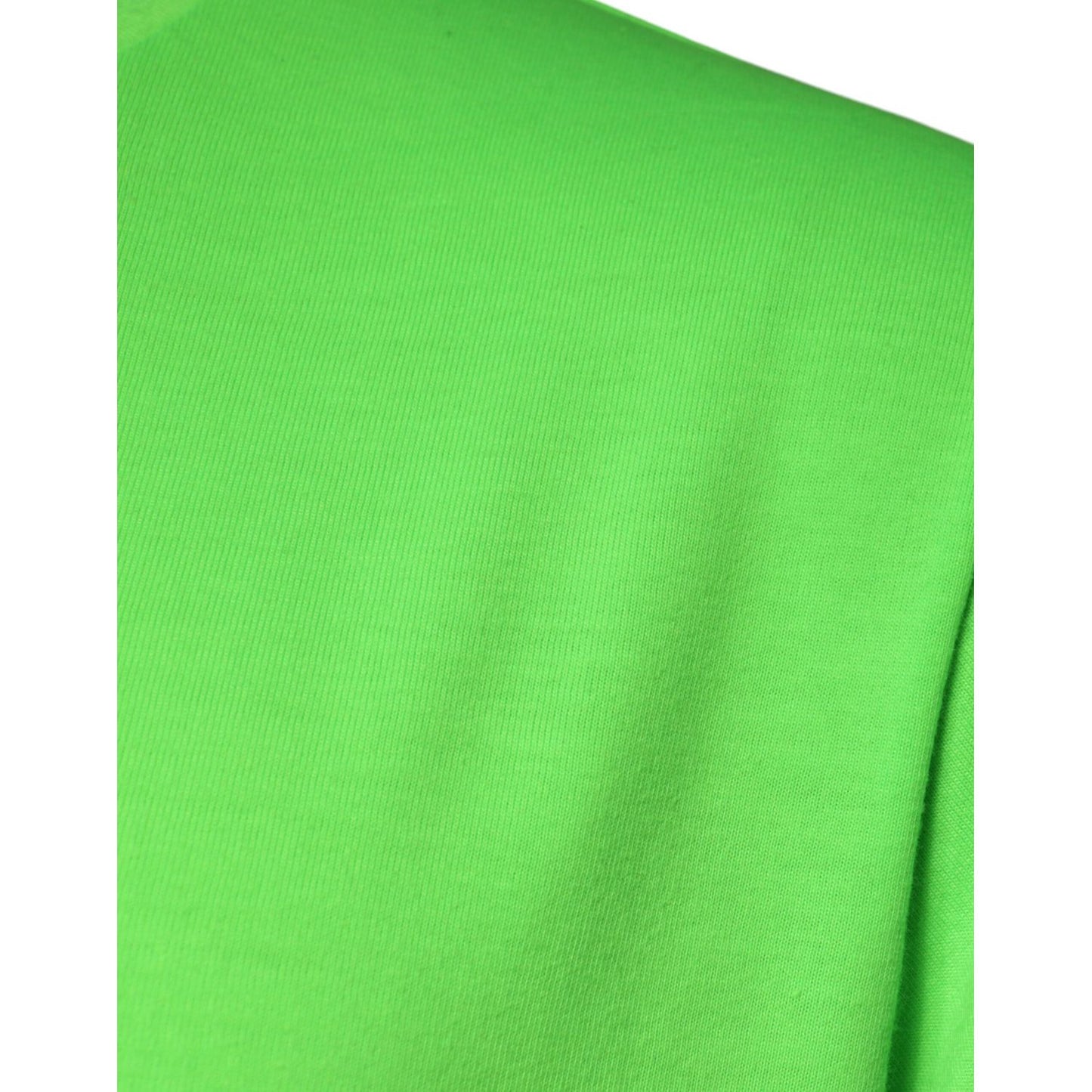 Dolce & Gabbana Green Logo Round Neck Short Sleeves T-shirt