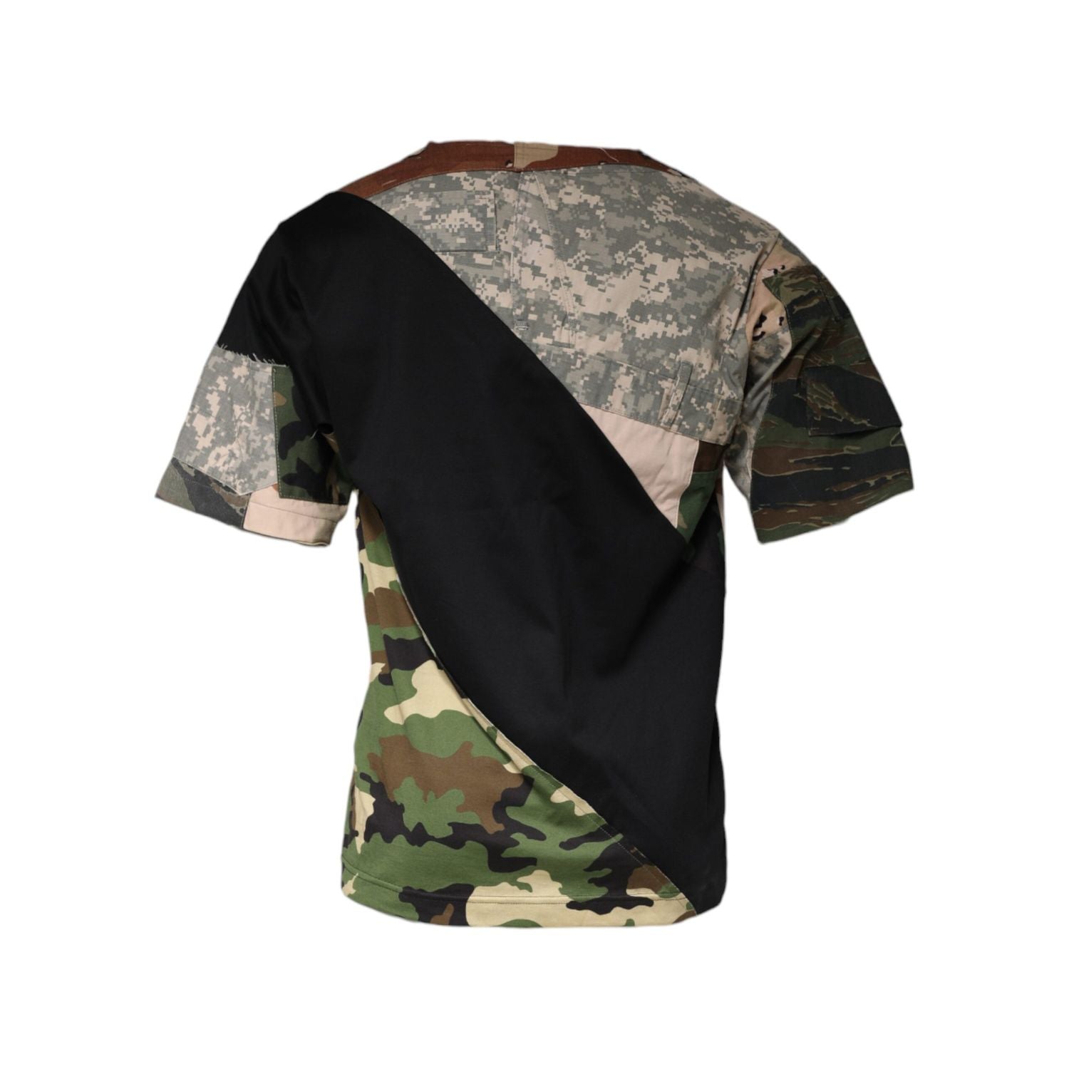 Dolce & Gabbana Multicolor Camouflage Cotton Round Neck T-shirt