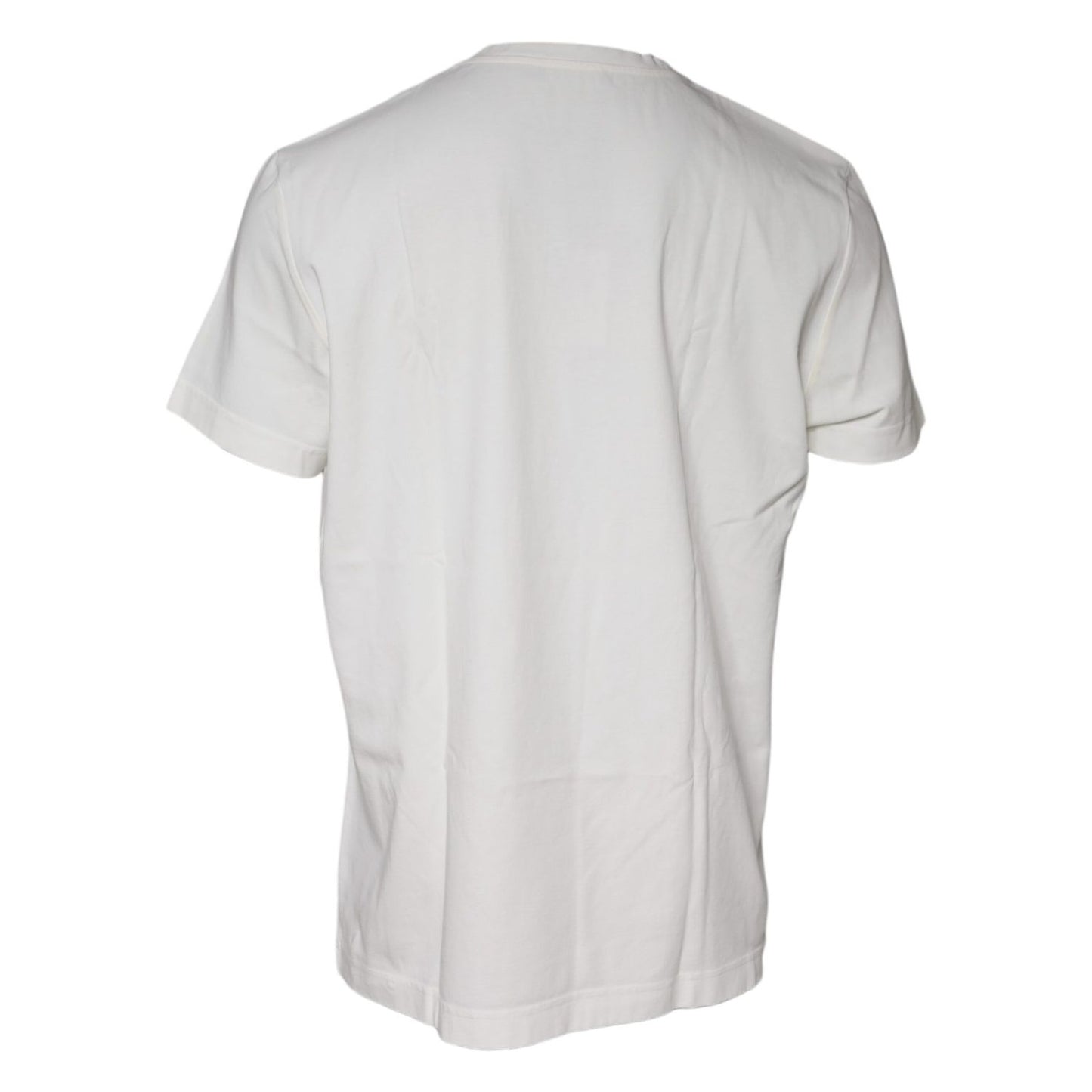 Dolce & Gabbana White Bandana Print Cotton Short Sleeves T-shirt