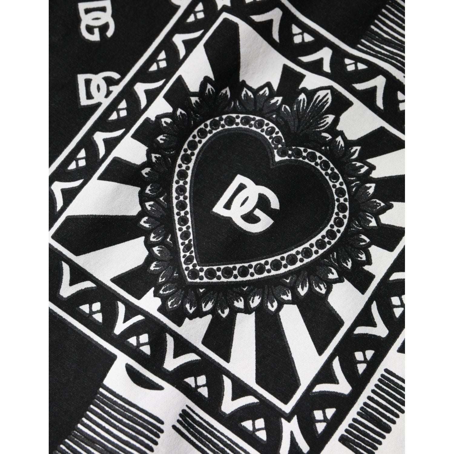 Dolce & Gabbana White Bandana Print Cotton Short Sleeves T-shirt