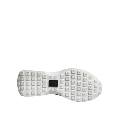 Versace Multicolor Canvas Quad Fabric Medusa Low Top Sneakers Shoes