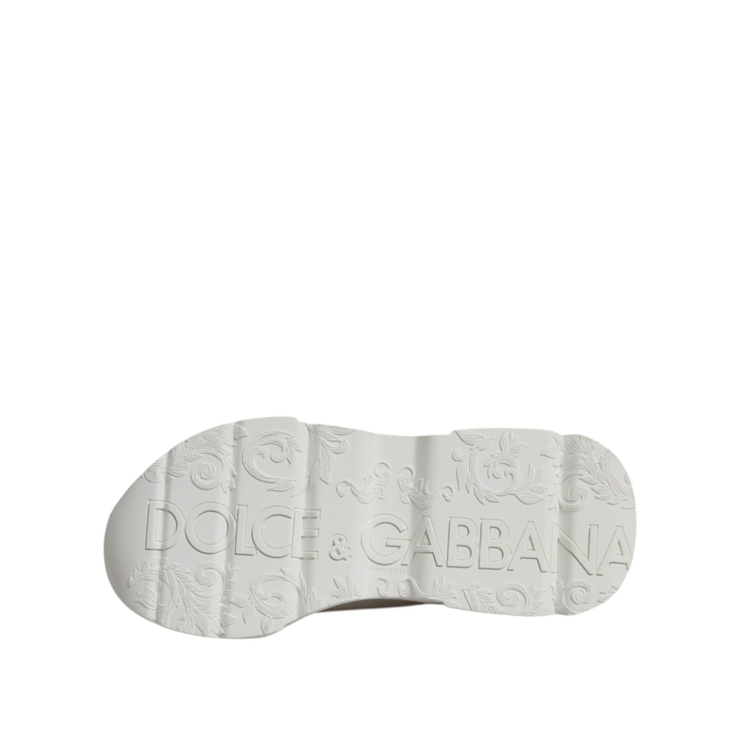 Dolce & Gabbana White Leather Daymaster Low Top Sneakers Shoes