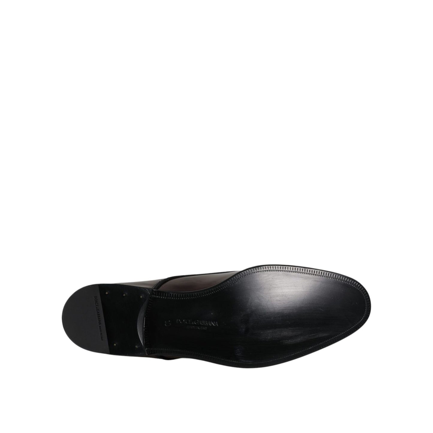 Dolce & Gabbana Peacock Patent Leather Derby Men Dress Shoes