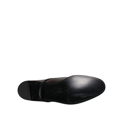 Dolce & Gabbana Peacock Patent Leather Derby Men Dress Shoes