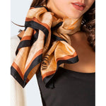 Alviero Martini Prima Classe Beige Silk Scarf AL-7286000309-ONE SIZE