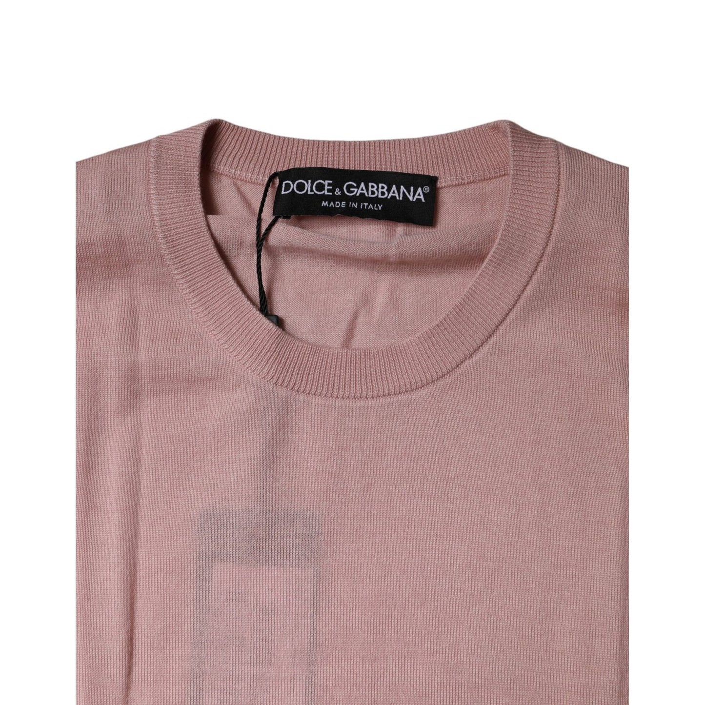 Dolce & Gabbana Pink Cashmere Knitted Sleeveless Tank Top