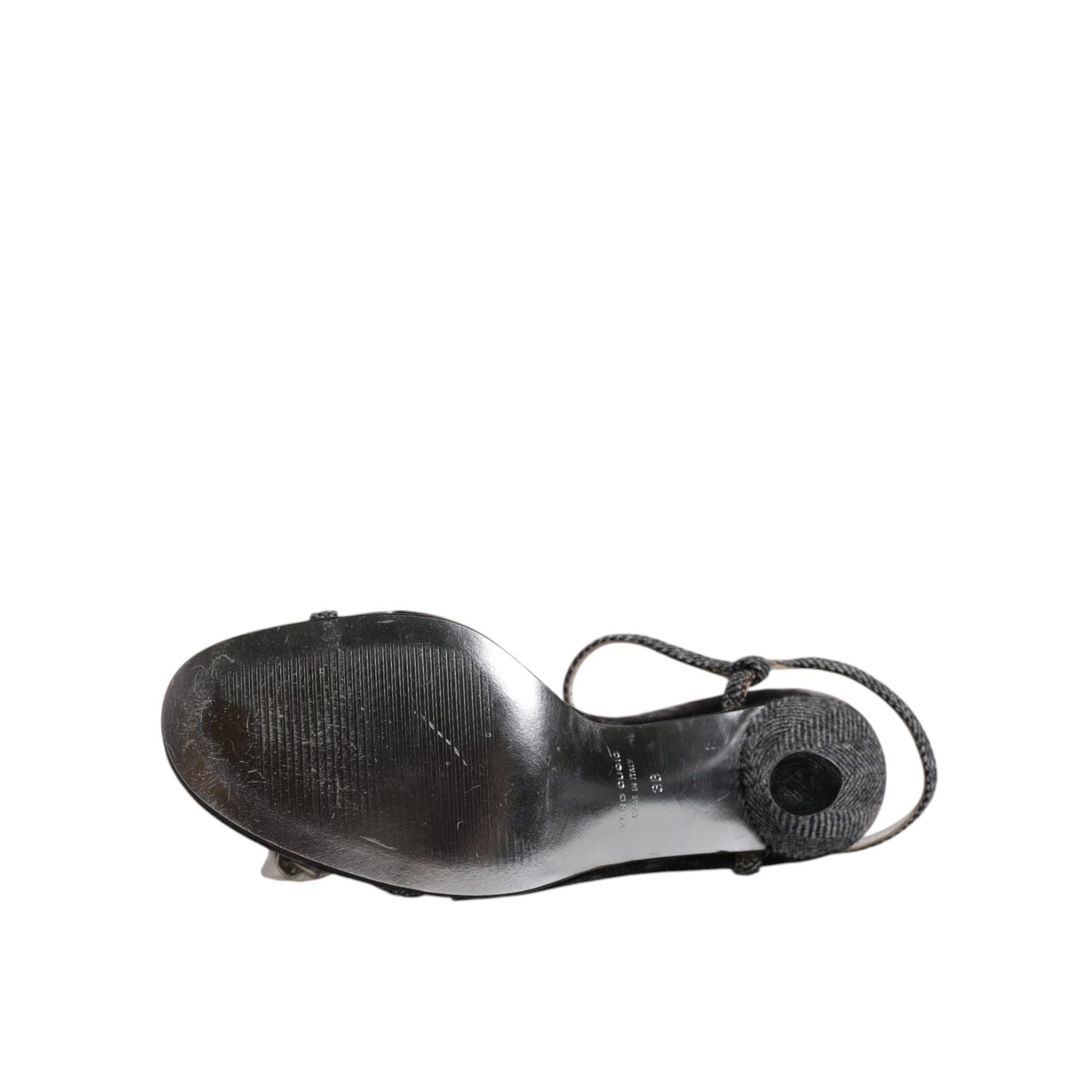 Dolce & Gabbana Black Ankle Strap High Heels Sandals Shoes