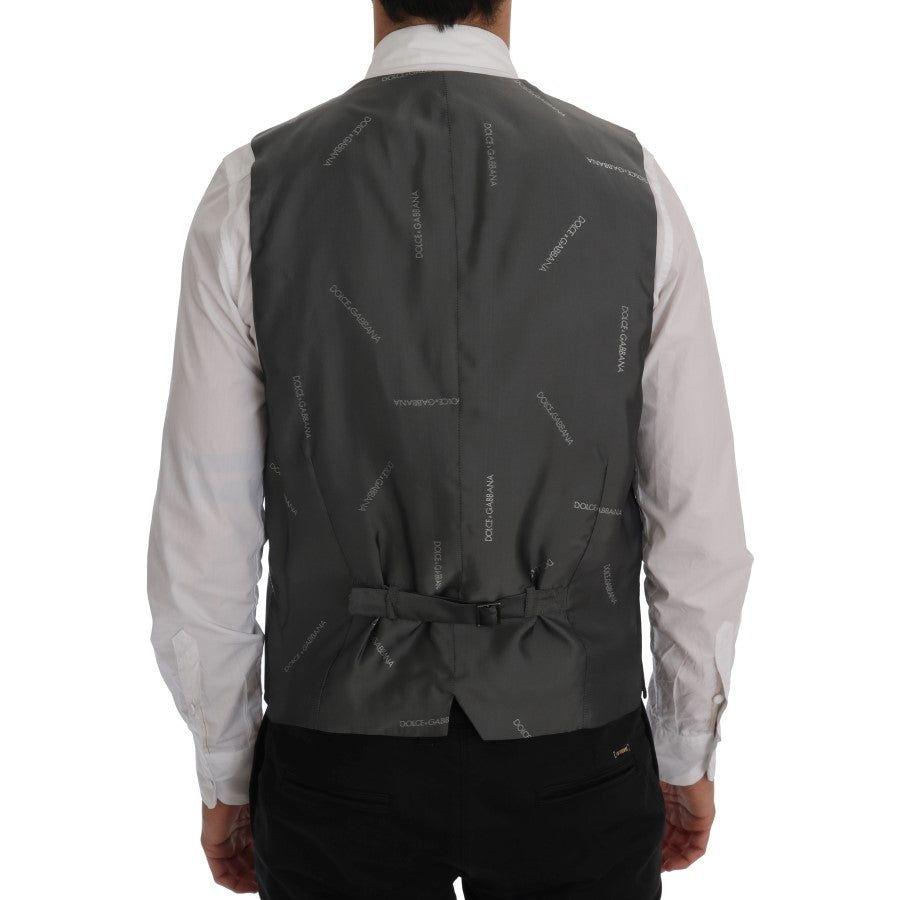 Dolce & Gabbana Gray STAFF Cotton Rayon Vest