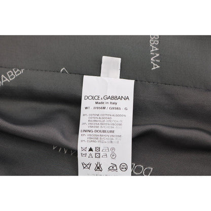 Dolce & Gabbana Gray STAFF Cotton Rayon Vest
