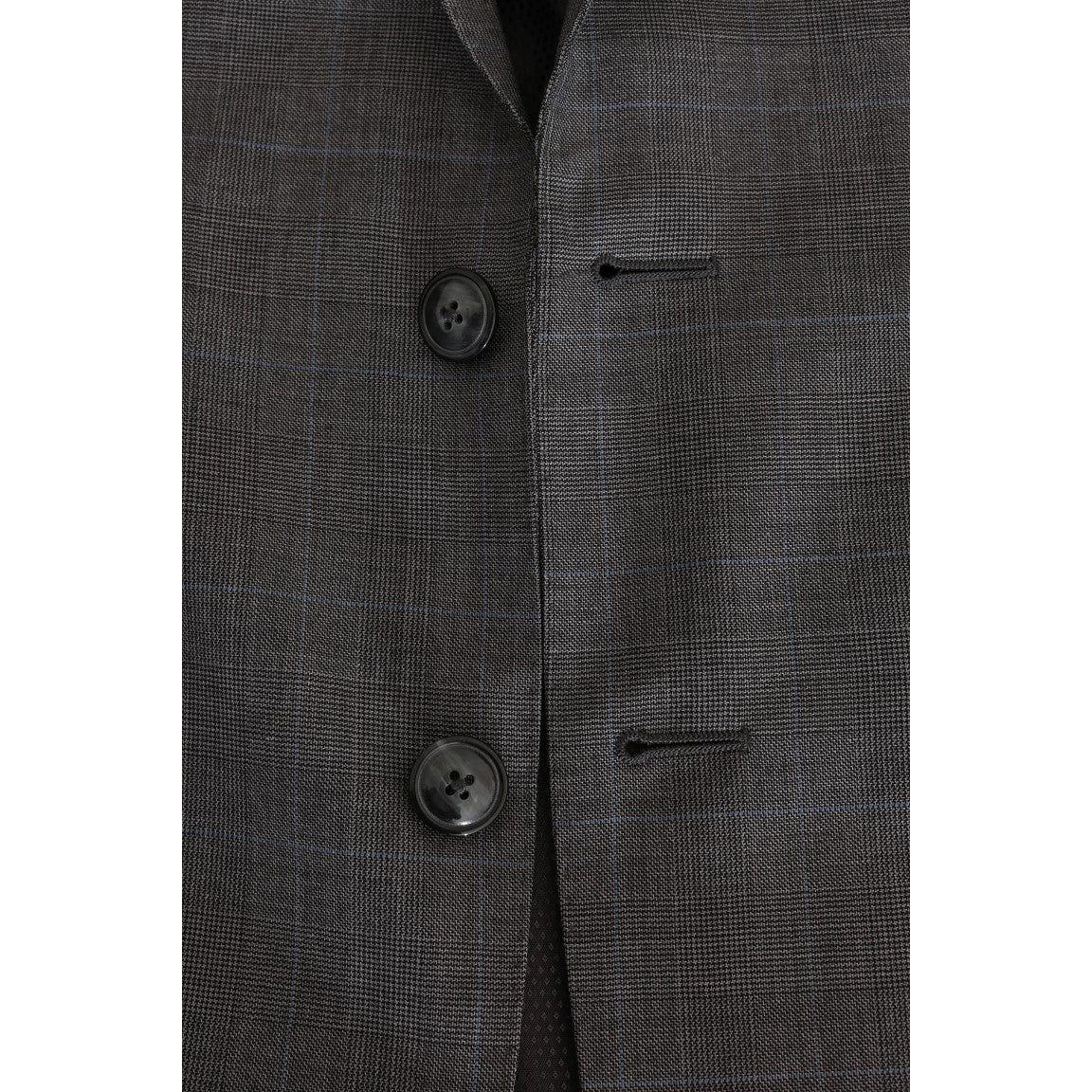 Dolce & Gabbana Gray Wool MARTINI Slim Blazer