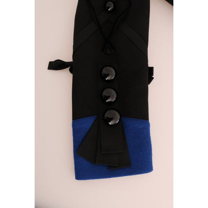 Dolce & Gabbana Black Wool Trench Jacket