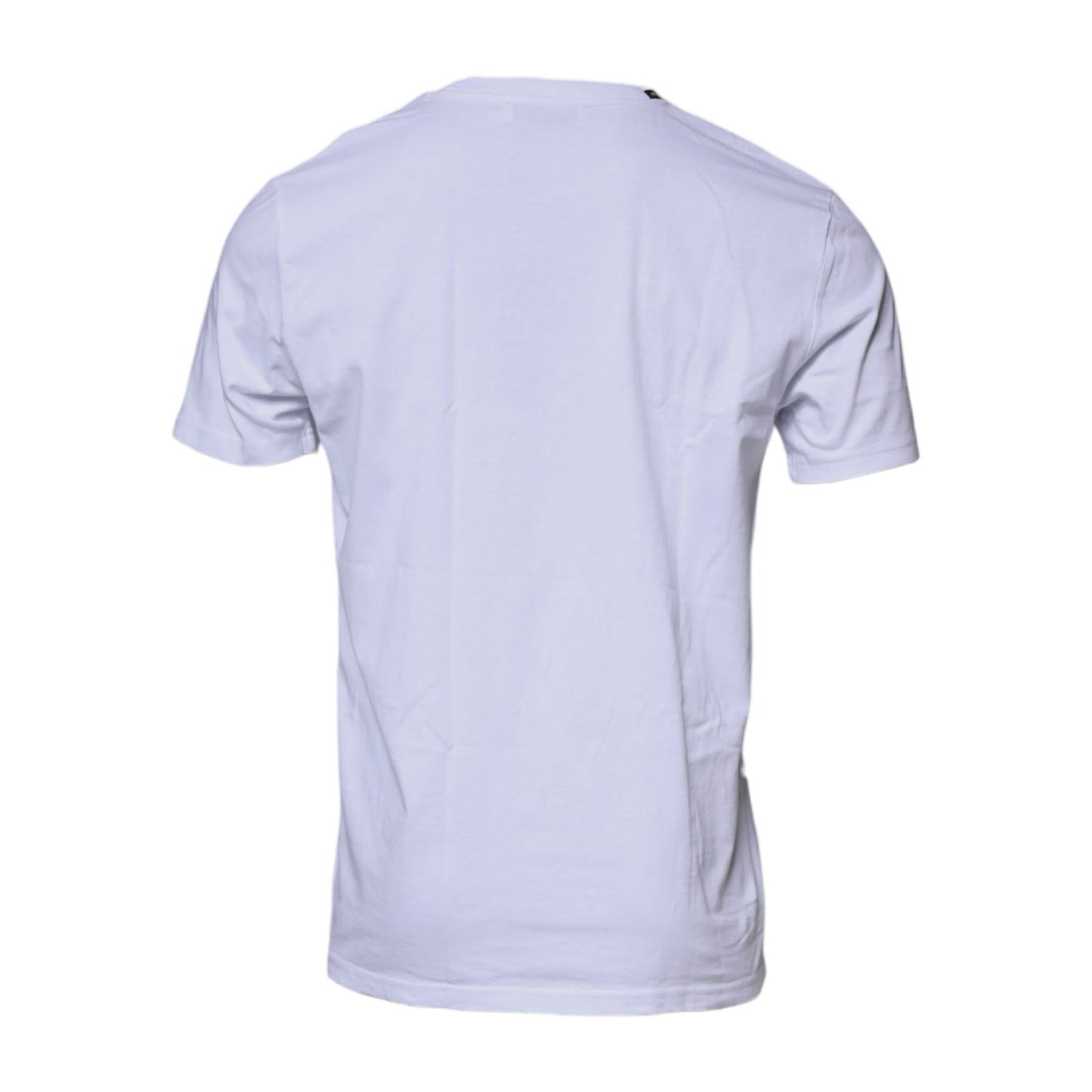 Dolce & Gabbana White Red Leopard Cotton Crew Neck T-shirt