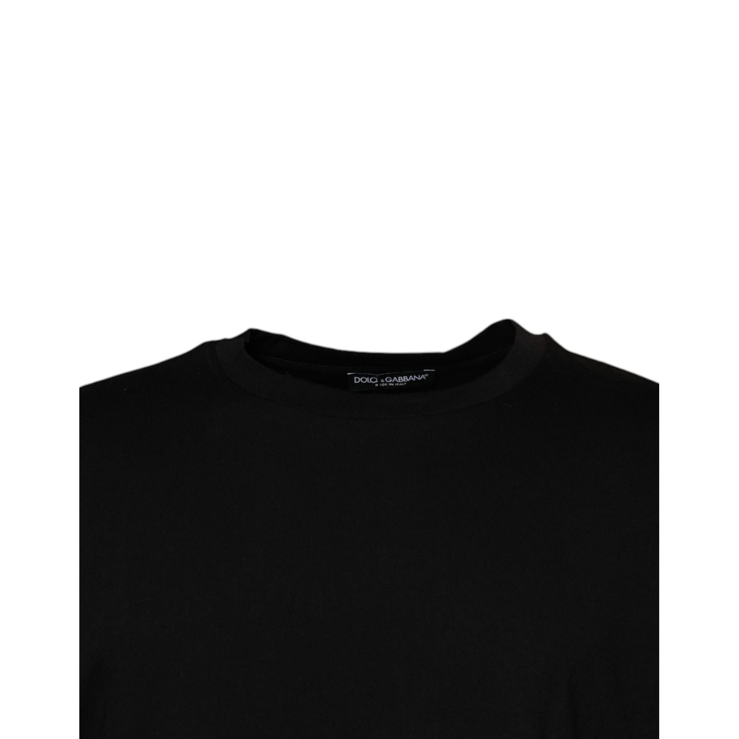 Dolce & Gabbana Black Crew Neck Short Sleeve T-shirt