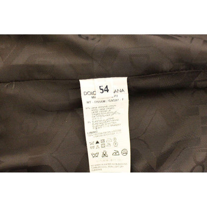 Dolce & Gabbana Brown Striped Stretch Dress Vest