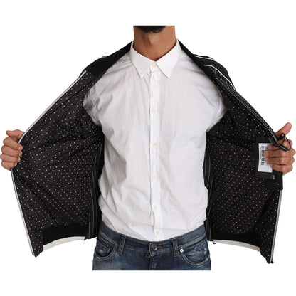 Dolce & Gabbana Black DD58 SG62 Sequined Beaded Jacket Coats & Jackets