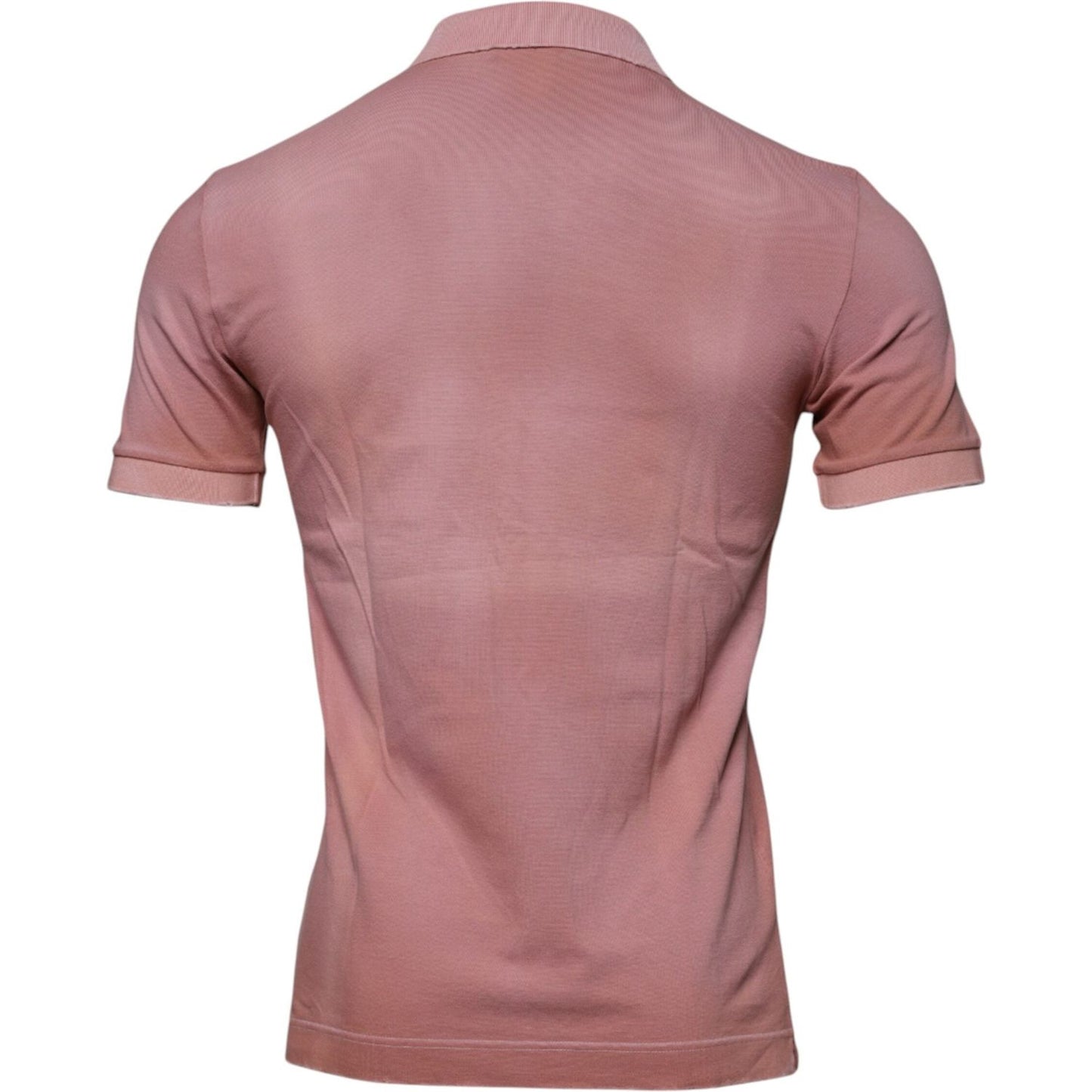 Dolce & Gabbana Pink Crown Collared Short Sleeve Polo T-shirt