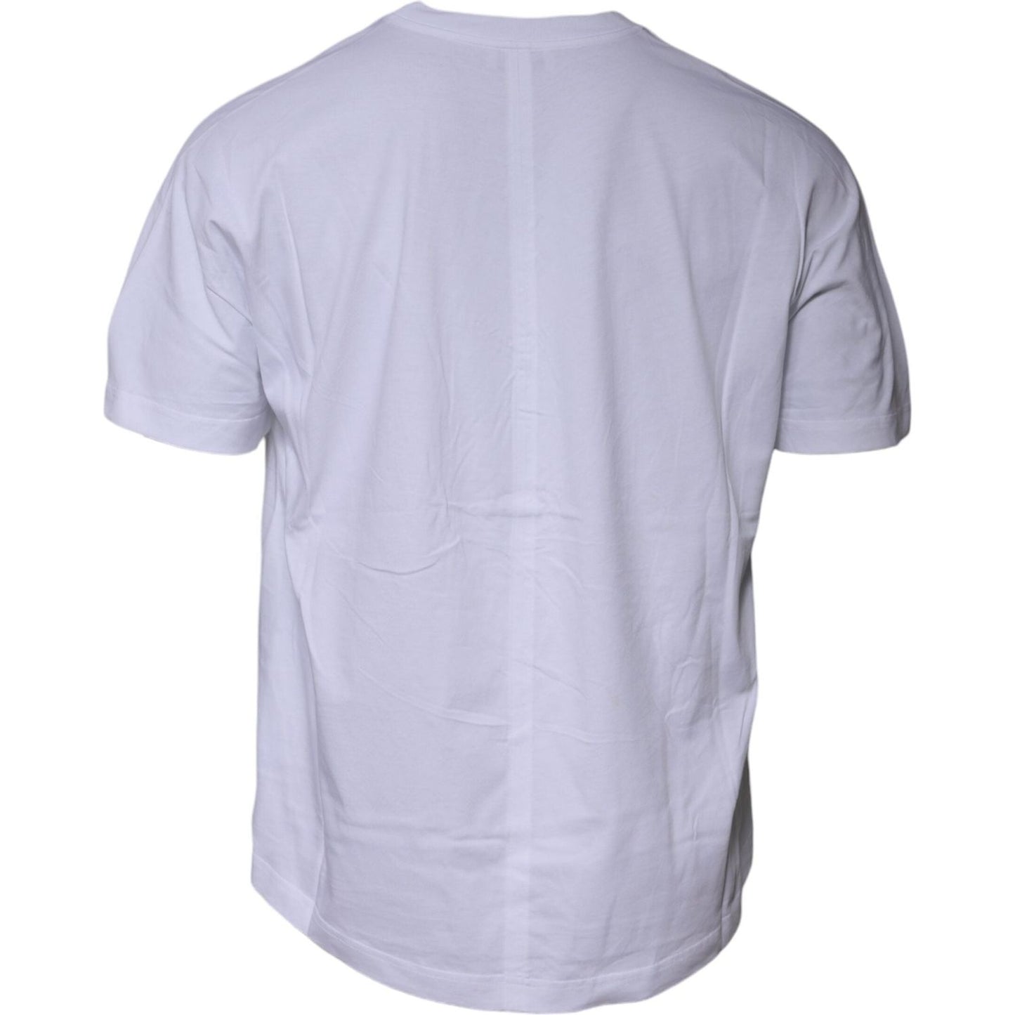 Balenciaga White Logo Cotton Crew Neck Short Sleeves T-shirt