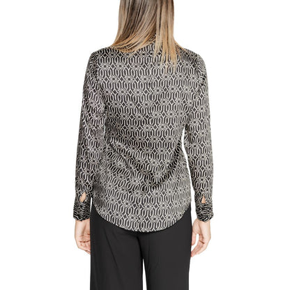 Rinascimento Black Polyester Blouse
