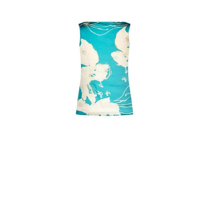 Rinascimento Turquoise Polyester Blouse