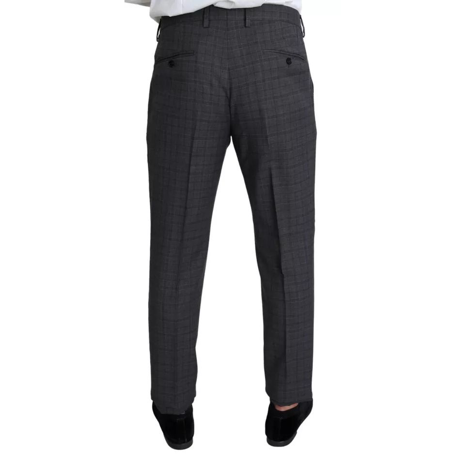 Dolce & Gabbana Gray Wool Men Formal 2 Piece MARTINI Suit