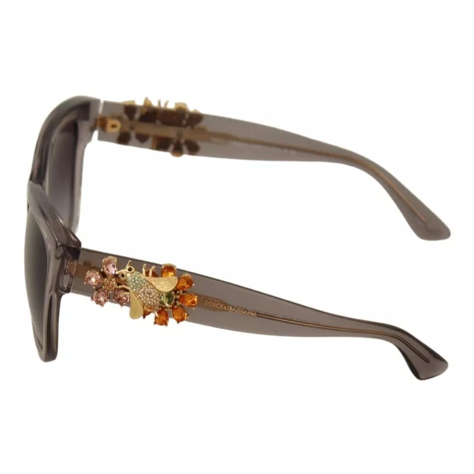 Dolce & Gabbana DG 4247-B-F Clear Embellished Crystal Acetate Sunglasses