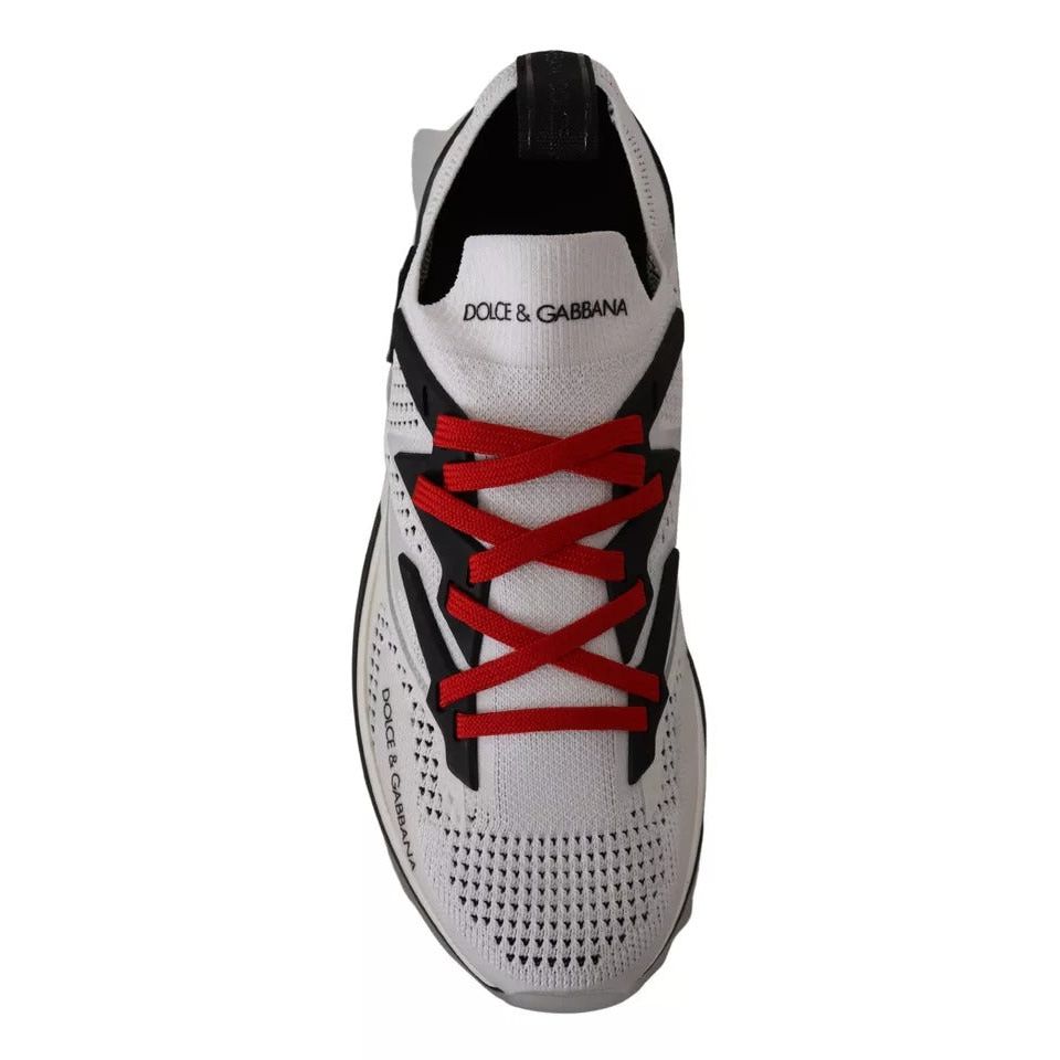 Dolce & Gabbana White SORRENTO Sport Stretch Men Shoes Sneakers MV4668-45