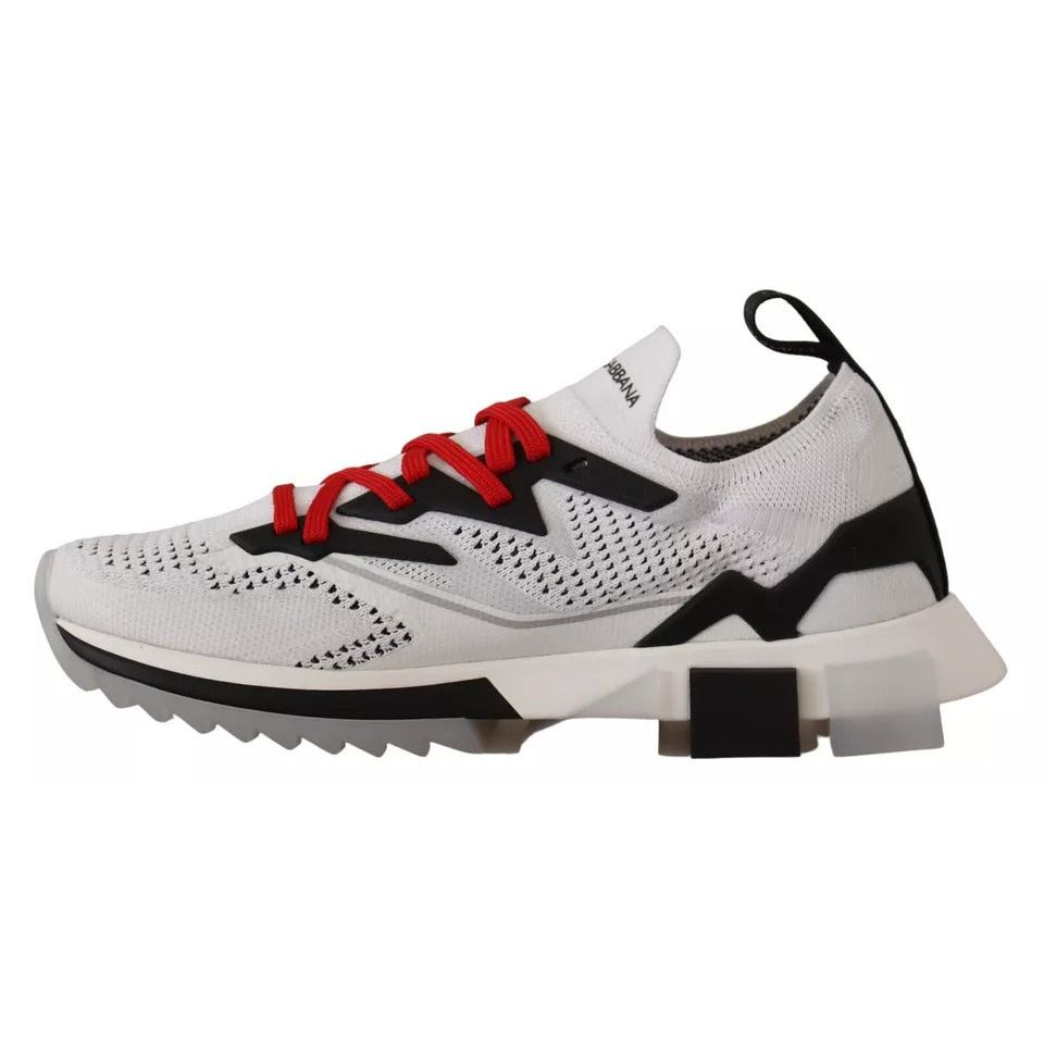 Dolce & Gabbana White SORRENTO Sport Stretch Men Shoes Sneakers MV4668-45