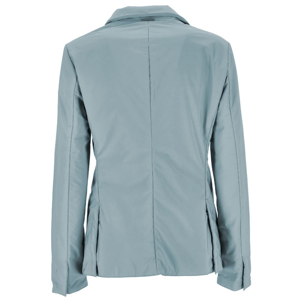 People Of Shibuya Light Blue Polyester Women Jacket