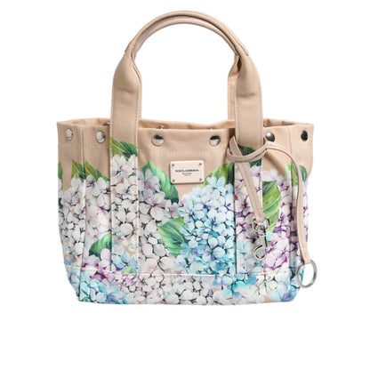 Dolce & Gabbana Multicolor Floral Canvas TANIA Top Handle Tote Borse Bag