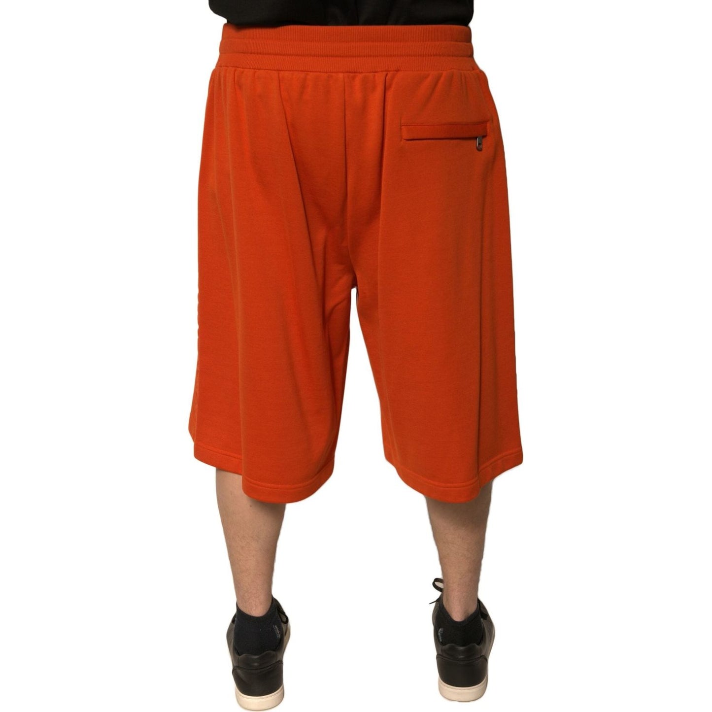 Dolce & Gabbana Orange Cotton Blend Men Bermuda Shorts PAN75651-54