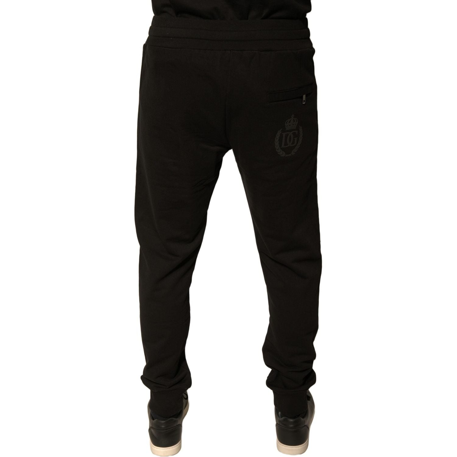 Dolce & Gabbana Black Cotton Jogger Men Sweatpants Pants