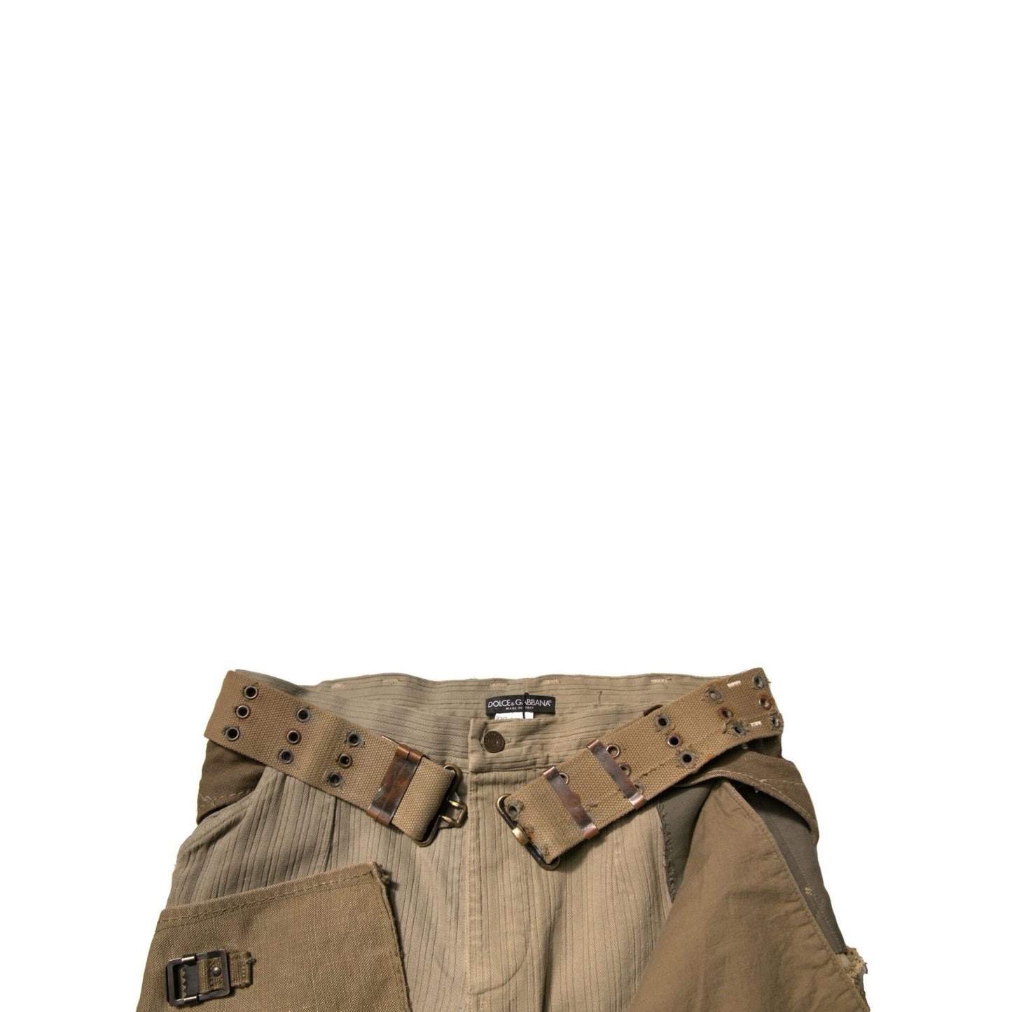 Dolce & Gabbana Multicolor Reconstructed Flight Cargo Pants
