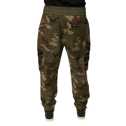 Dolce & Gabbana Multicolor Camouflage Cargo Sweatpants Pants
