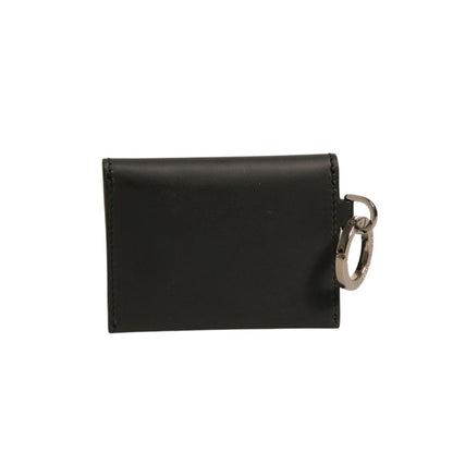 Dolce & Gabbana Black Leather Card Case Keychain Key Holder