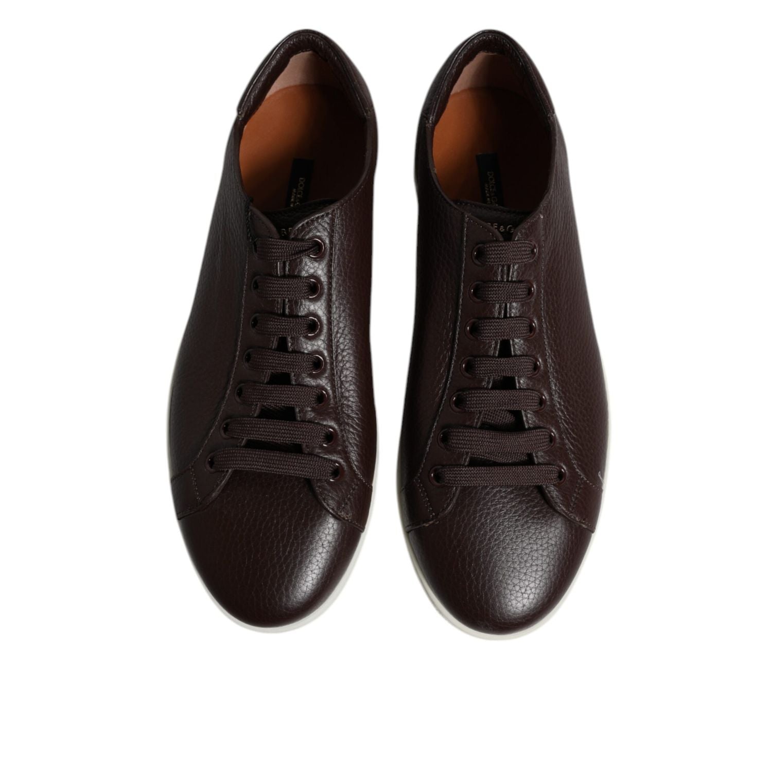 Dolce & Gabbana Brown Low Top Men Saint Tropez Sneakers Shoes