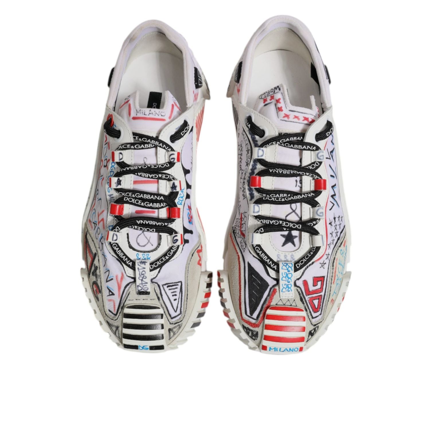 Dolce & Gabbana Multicolor Suede Fabric NS1 Sneakers Shoes