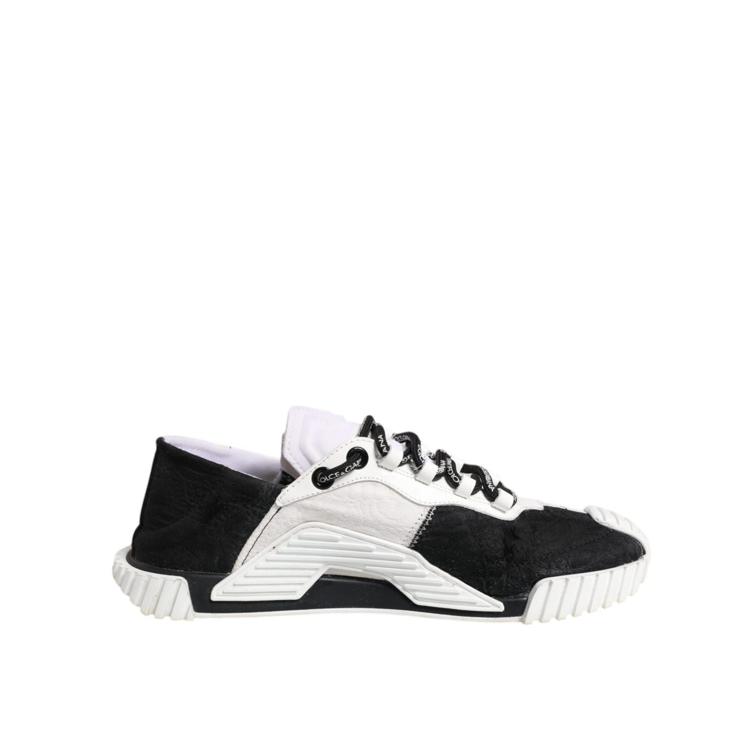 Dolce & Gabbana White Black NS1 Low Top Sneakers Shoes