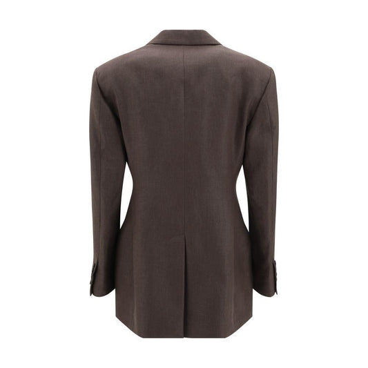 Brunello Cucinelli Linen Blazer Jacket BR-ML1427261C273-IT46|XL
