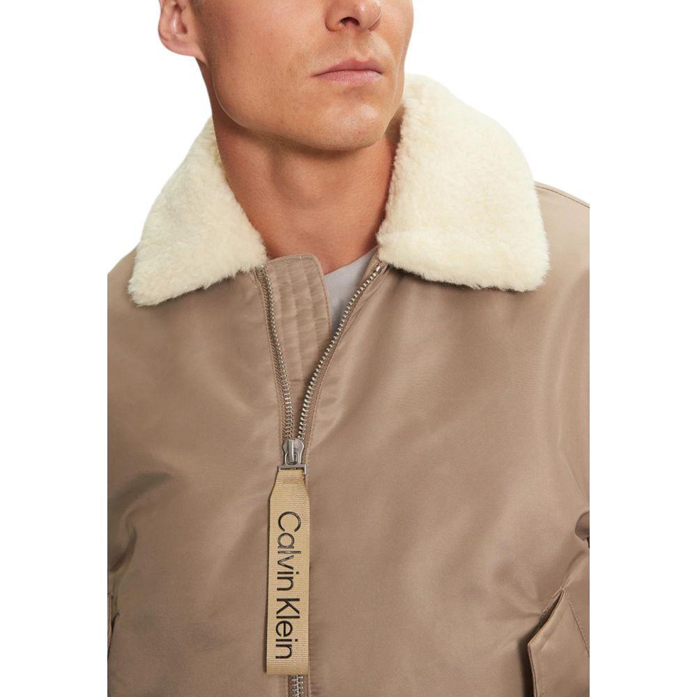 Calvin Klein Jeans Beige Recycled Polyamide Jackets & Coat CA-16508600127-IT52 | XL
