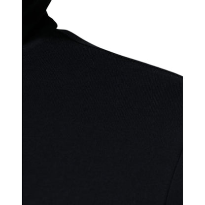 Dolce & Gabbana Blue Logo Full Zip Hooded Sweatshirt Sweater