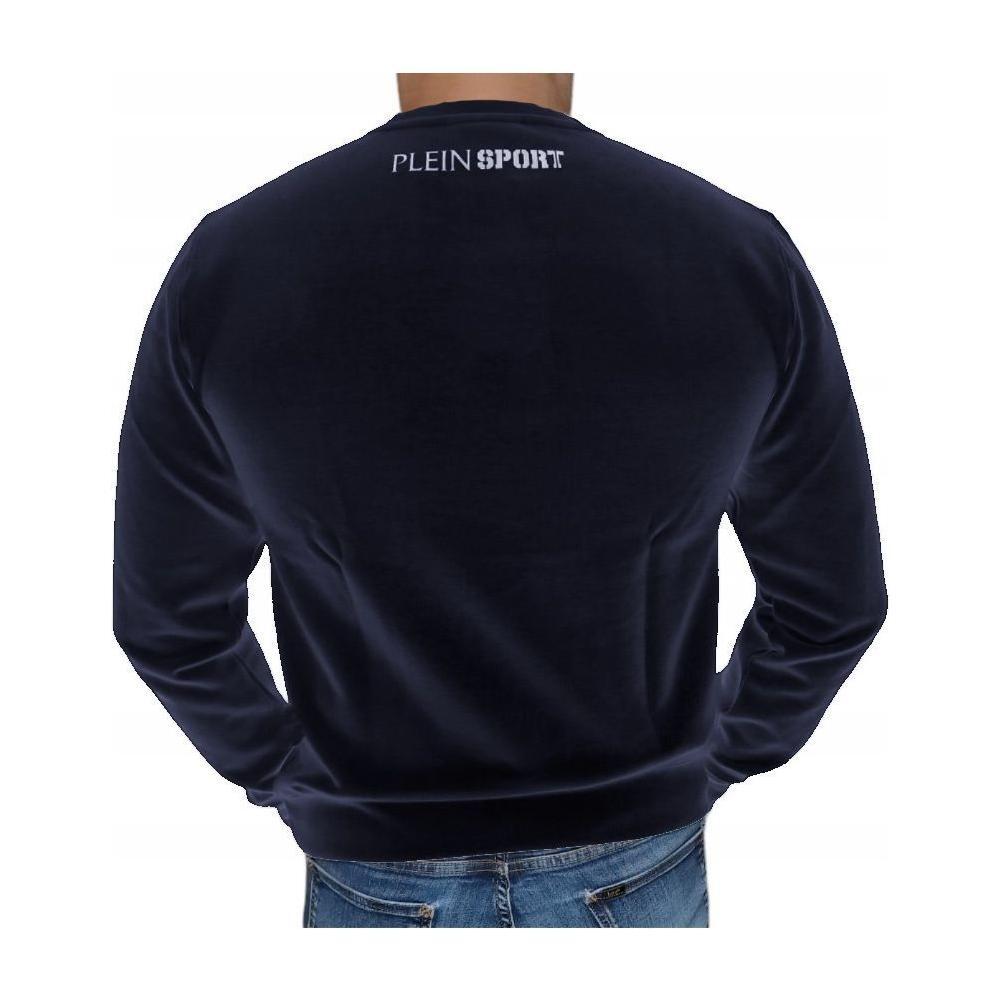 Plein Sport Blue Cotton Sweatshirt