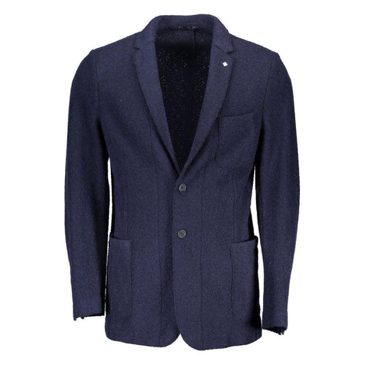 Gant Blue Wool Blazer Jacket GA-1054-IT50 | L