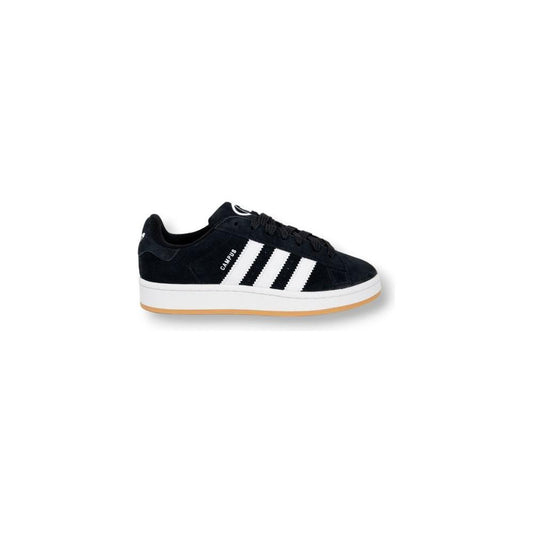 Adidas Black Suede Leather Athletic Sneakers
