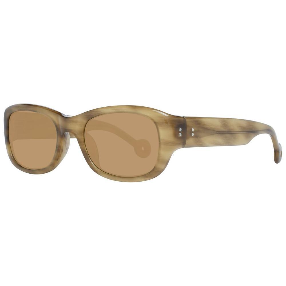 Hally&Son Brown Plastic Sunglasses HAHS55352S03AC