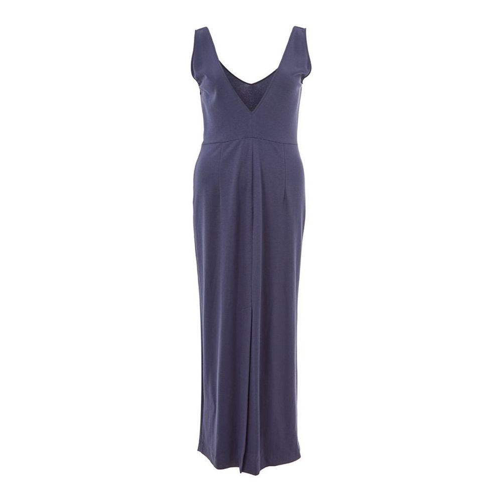 Lardini Blue Viscose Casual Dress