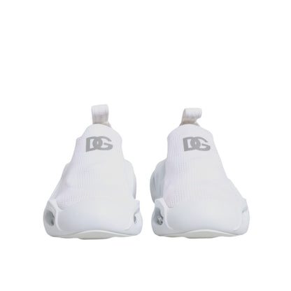 Dolce & Gabbana White Slip On Wave Low Top Sneakers Shoes